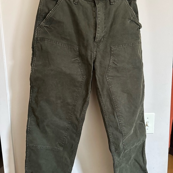AE Flex Men's Olive Carpenter Pants - Picture 3 of 4
